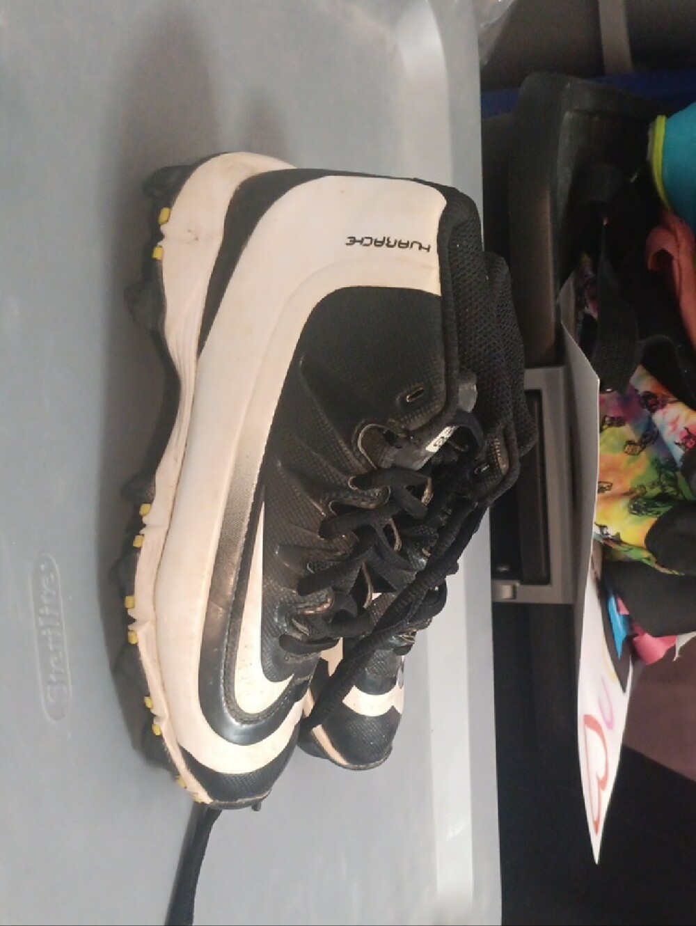 Nike Kids Black and White Cleats